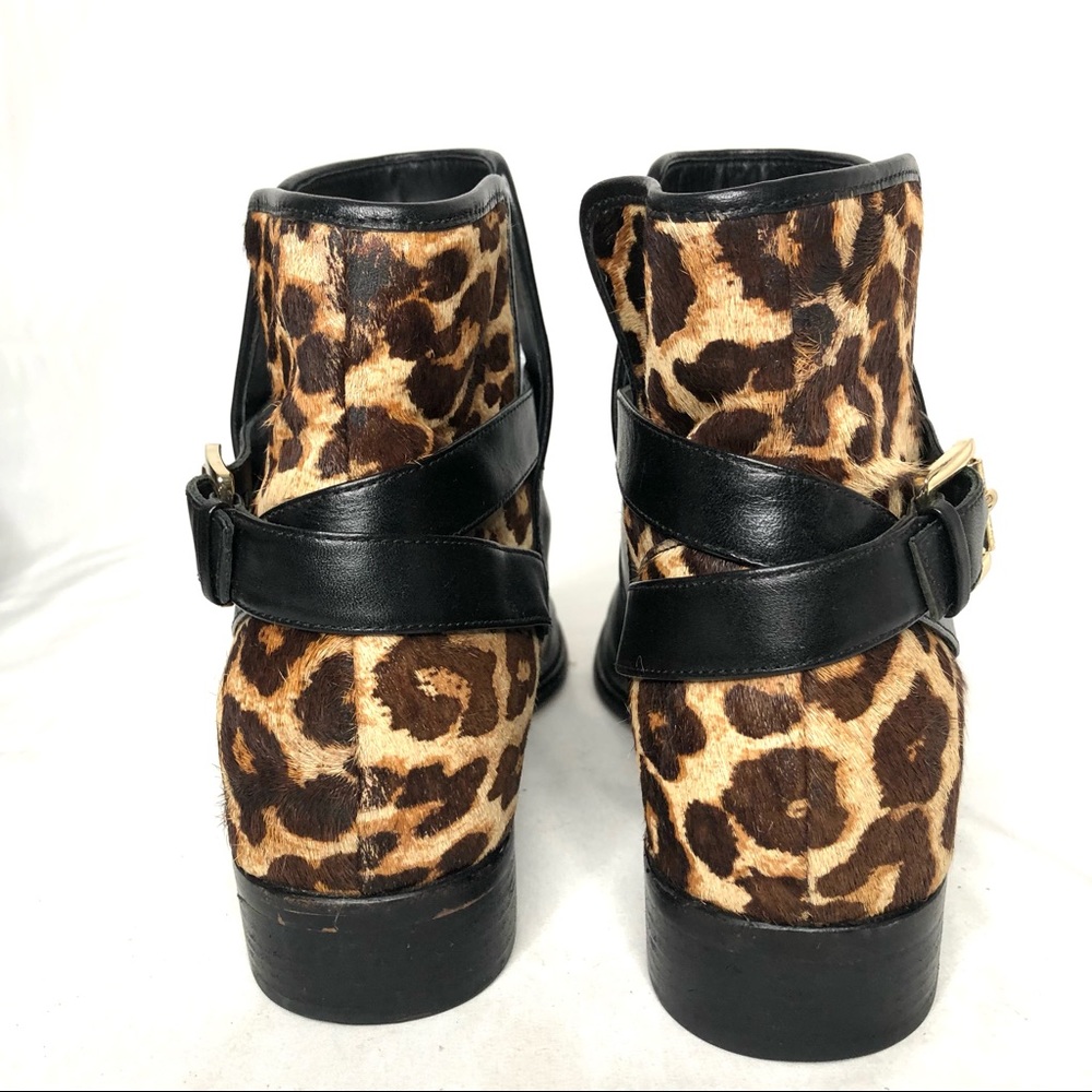 Women’s Michael Kors Leather and Hair Calf Upper Sz 9.5 Booties - Picture 2 of 13